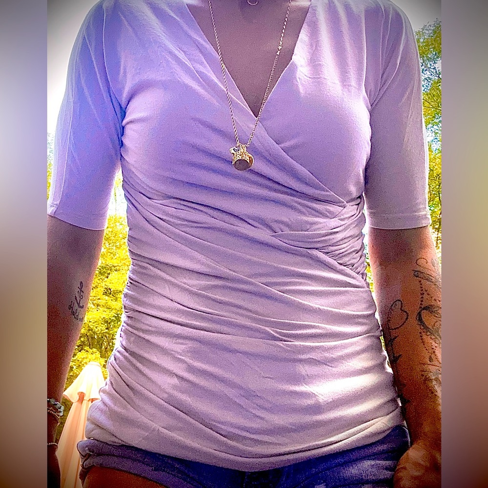 Bodycon Ruched V-neck top